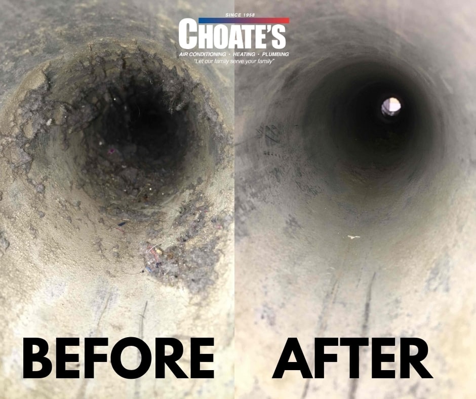 Air Duct Cleaning Results Choate's Memphis