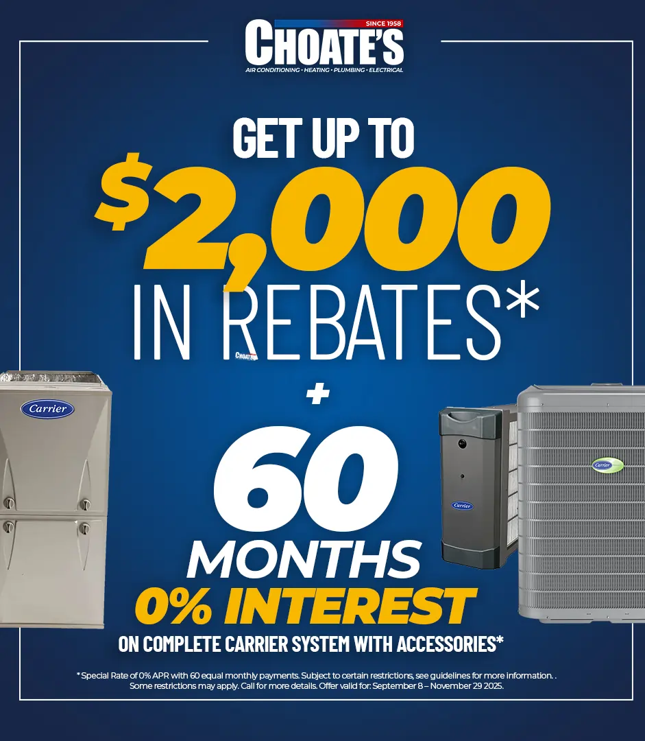 choate's carrier hvac replacement offer 2025