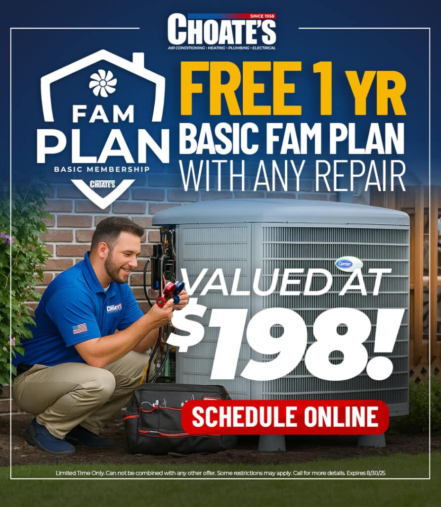 free hvac membership with repair choates